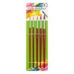 Picturi pe numere cu Accesorii Pictură - Set Pensule Pictura cu Varf Rotund Roșii – 5buc