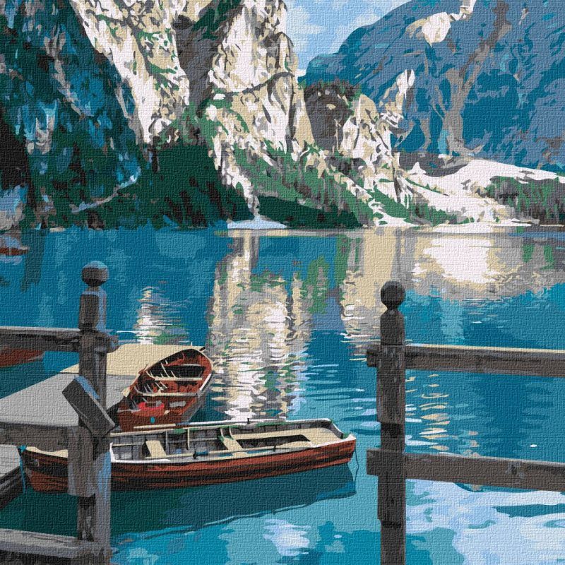 Picturi pe numere cu Peisaje - Pacea muntelui