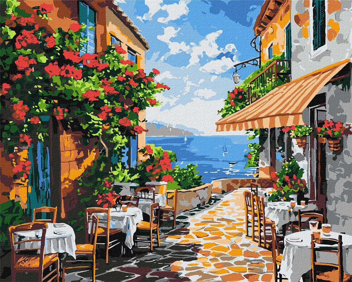 Picturi pe numere cu Clăridi - Terasă liniștită