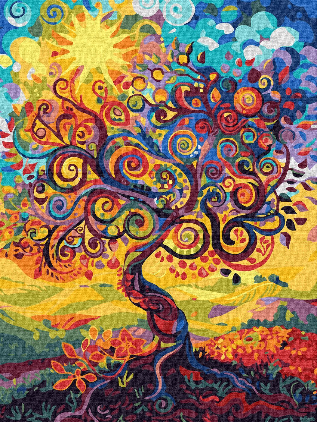 Picturi pe numere cu Abstracte - Copacul existenței