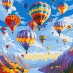 Picturi pe numere cu Peisaje - Zboruri magice