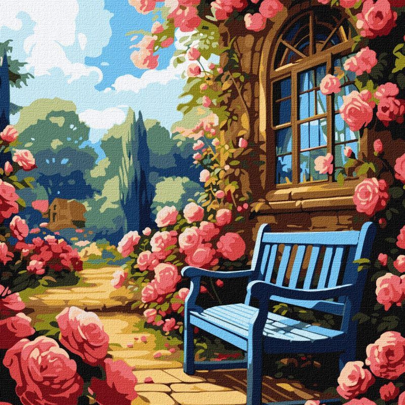 Picturi pe numere cu Peisaje - Grădina de Flori