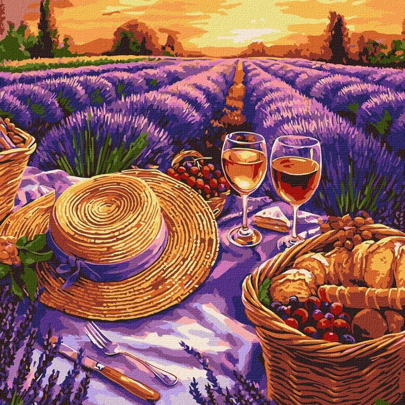 Picturi pe numere cu Peisaje - Orizont mov