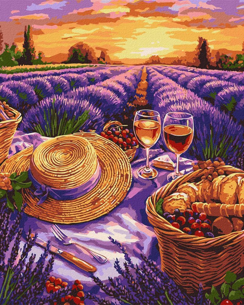 Picturi pe numere cu Peisaje - Orizont mov