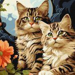 Picturi pe numere cu Animale - Pisici adorabile