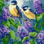 Picturi pe numere cu Păsări - Duet de primăvară