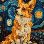 Picturi pe numere cu Animale - Corgi adorabil