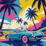 Picturi pe numere cu Mașini - Neon Drive