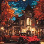 Picturi pe numere cu Mașini - Viață în lux