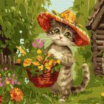 Picturi pe numere cu Animale - Grădinarul simpatic