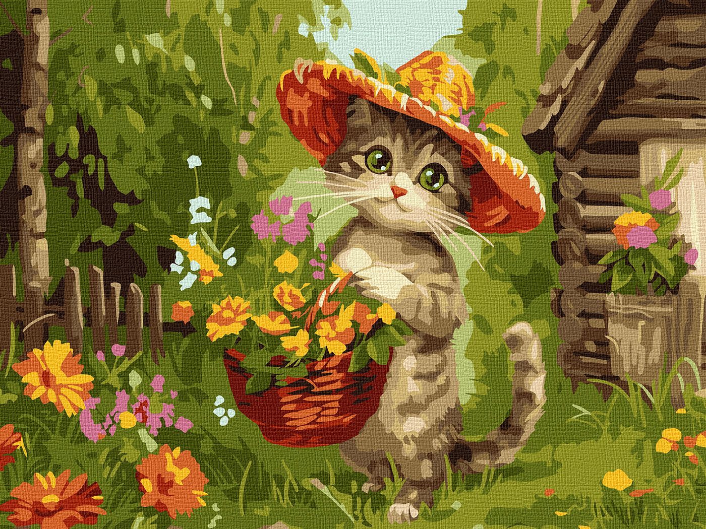 Picturi pe numere cu Animale - Grădinarul simpatic