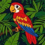 Picturi pe numere cu Păsări - Papagal strălucitor