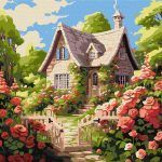 Picturi pe numere cu Peisaje - Cabana comodă