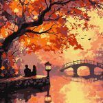 Picturi pe numere cu Peisaje - Toamna idilică