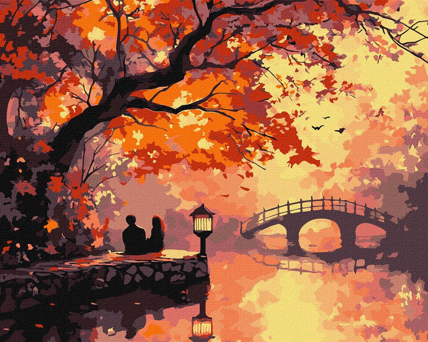 Picturi pe numere cu Peisaje - Toamna idilică