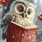 Picturi pe numere cu Păsări - Bufniță înțeleaptă