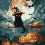 Picturi pe numere cu Animale - Micuța vrăjitoare