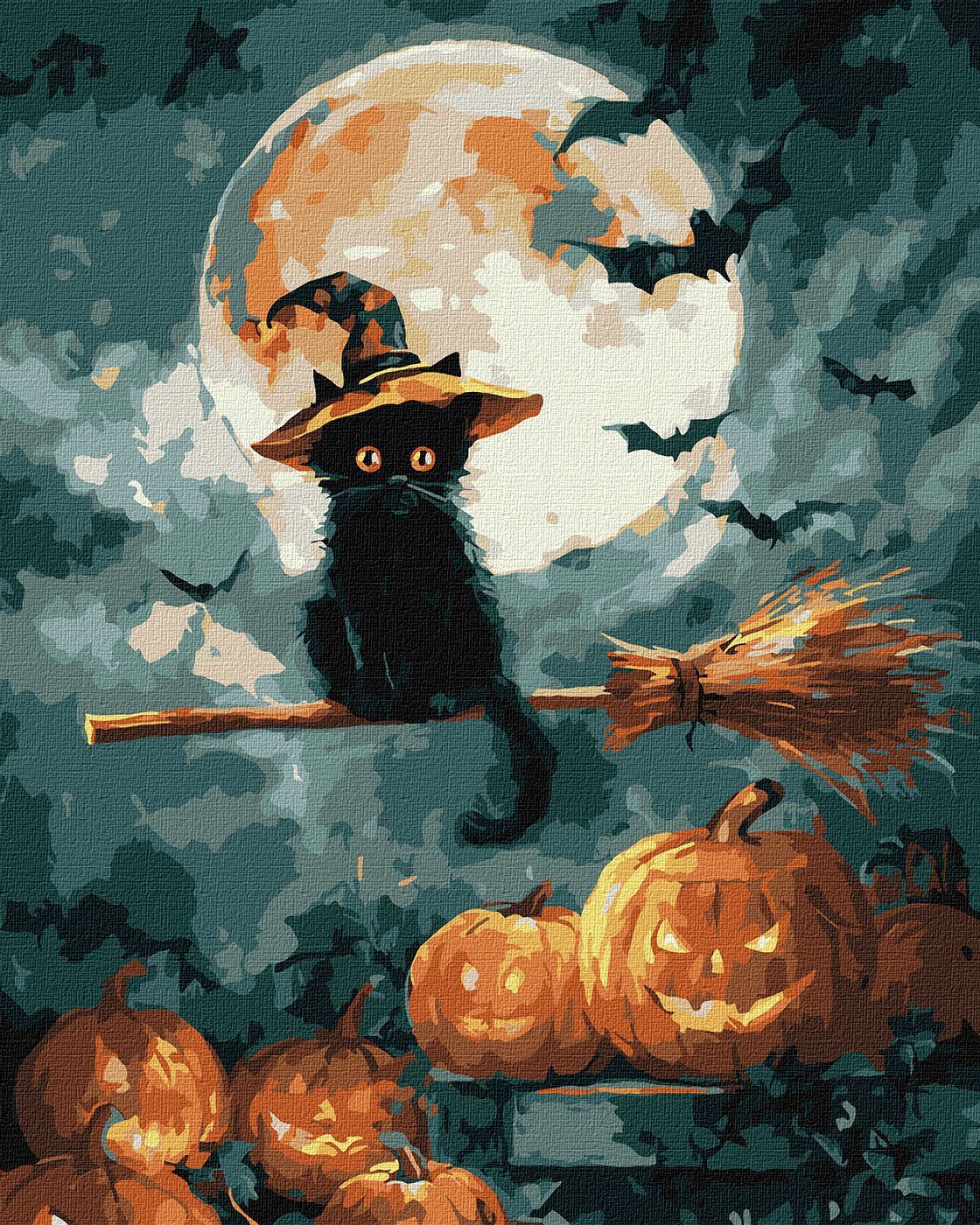 Picturi pe numere cu Animale - Micuța vrăjitoare