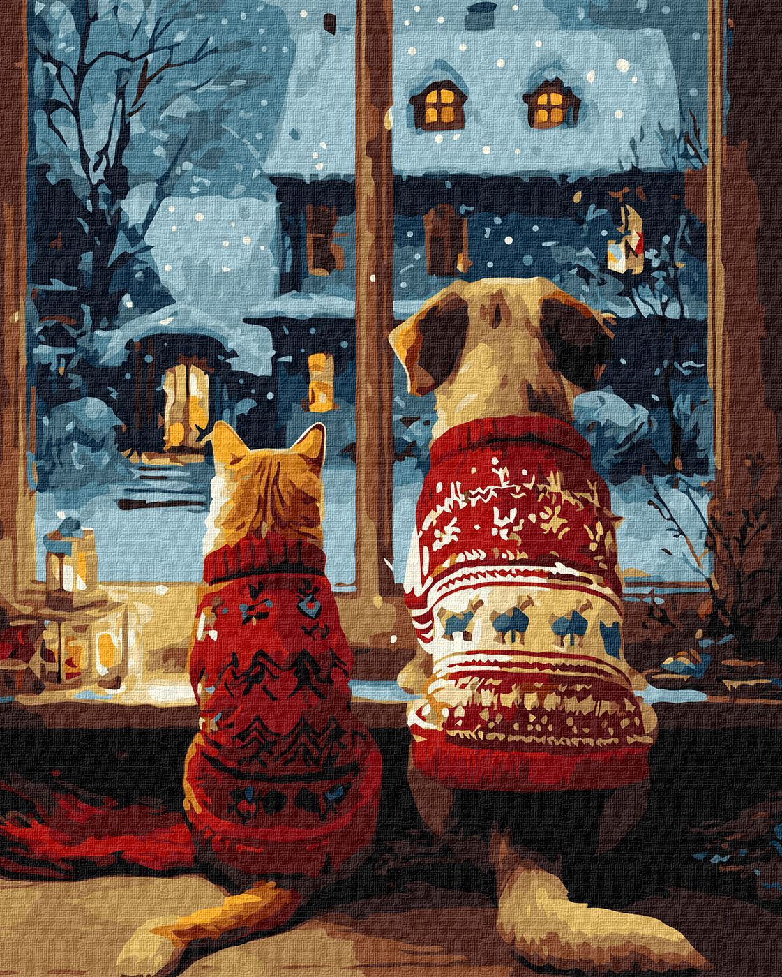 Picturi pe numere cu Animale - Confortul animăluțelor pufoase