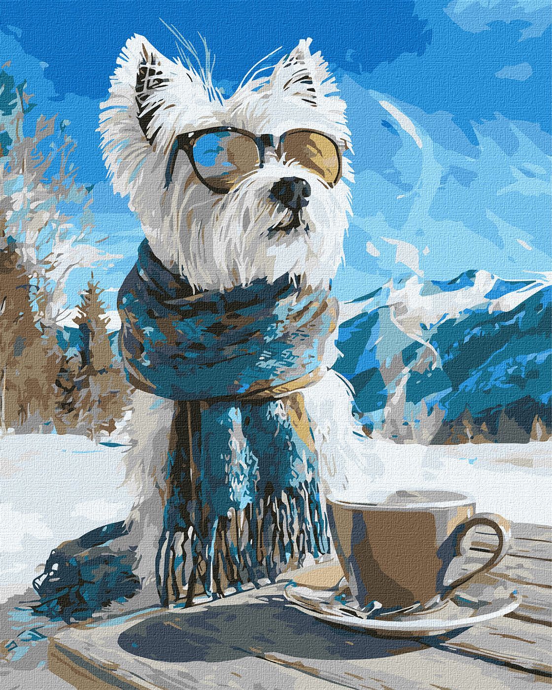 Picturi pe numere cu Animale - Pauză alpină