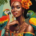 Picturi pe numere cu Portrete - Model african