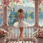 Picturi pe numere cu Portrete - Balerină grațioasă