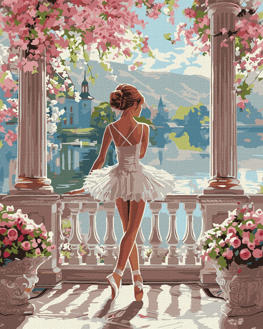 Picturi pe numere cu Portrete - Balerină grațioasă