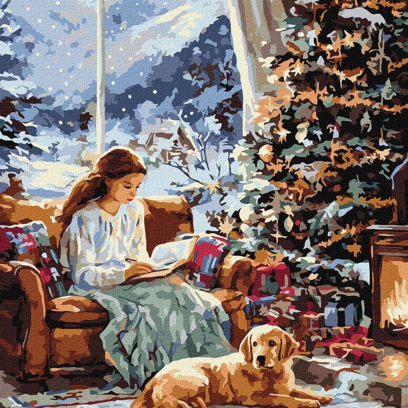 Picturi pe numere cu Portrete - Un moment de pace