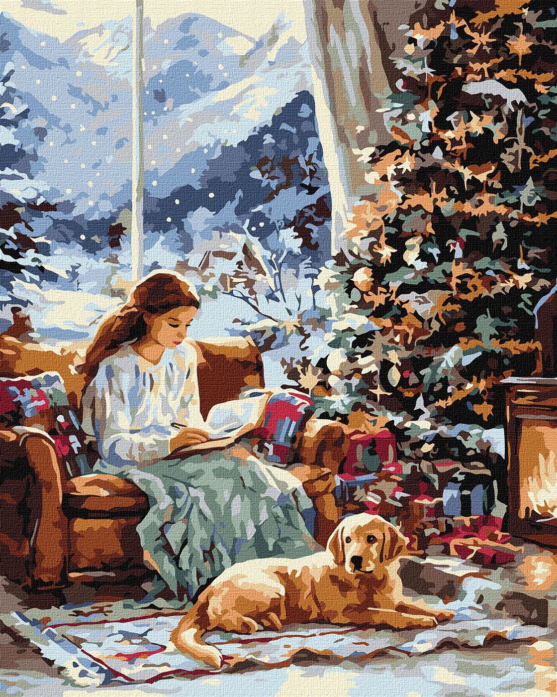 Picturi pe numere cu Portrete - Un moment de pace