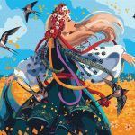 Picturi pe numere cu Portrete - Dansatoare ucraineană