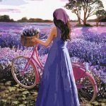 Picturi pe numere cu Portrete - Inspirație în lavandă