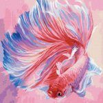 Picturi pe numere cu Viața marină - Peștele cocoș