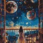 Picturi pe numere cu Peisaje - Noapte visătoare