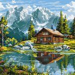 Picturi pe numere cu Peisaje - Cabană confortabilă