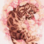 Picturi pe numere cu Pisici - Mirosul favorit