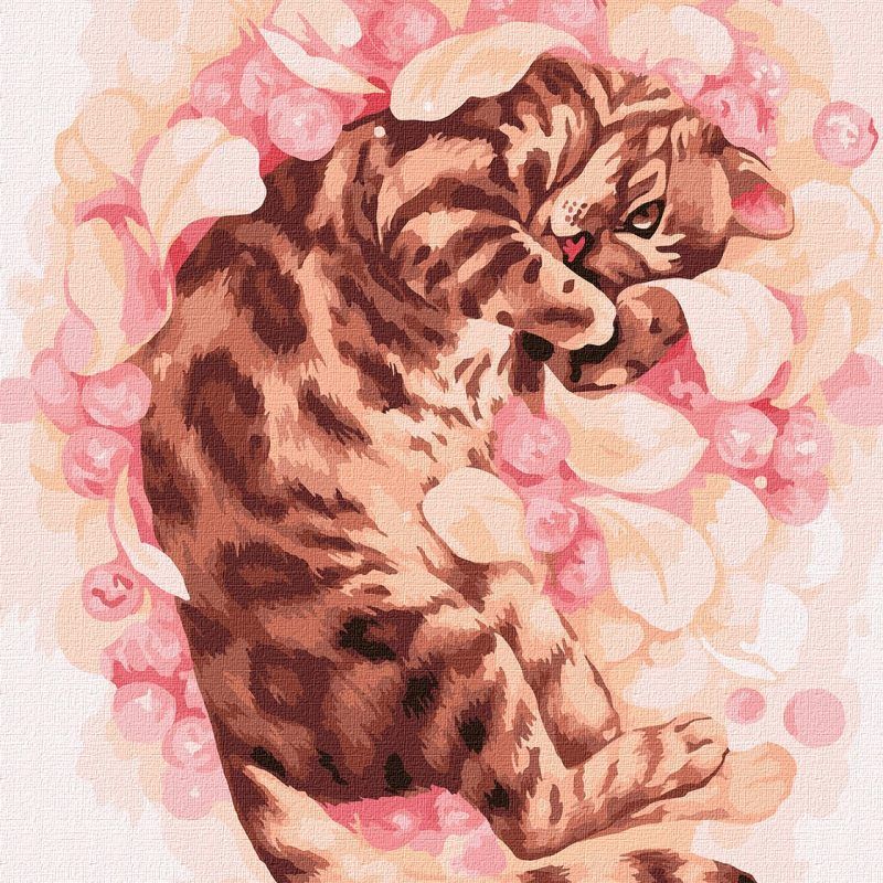Picturi pe numere cu Pisici - Mirosul favorit