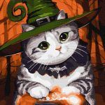 Picturi pe numere cu Animale - Pisicia Magician