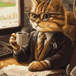 Picturi pe numere cu Animale - Pisica de Afaceri