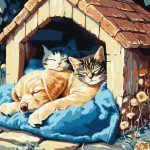 Picturi pe numere cu Animale - Moment de liniște