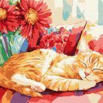 Picturi pe numere cu Animale - Somnul de prânz