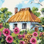Picturi pe numere cu Flori - Florile de lângă casă