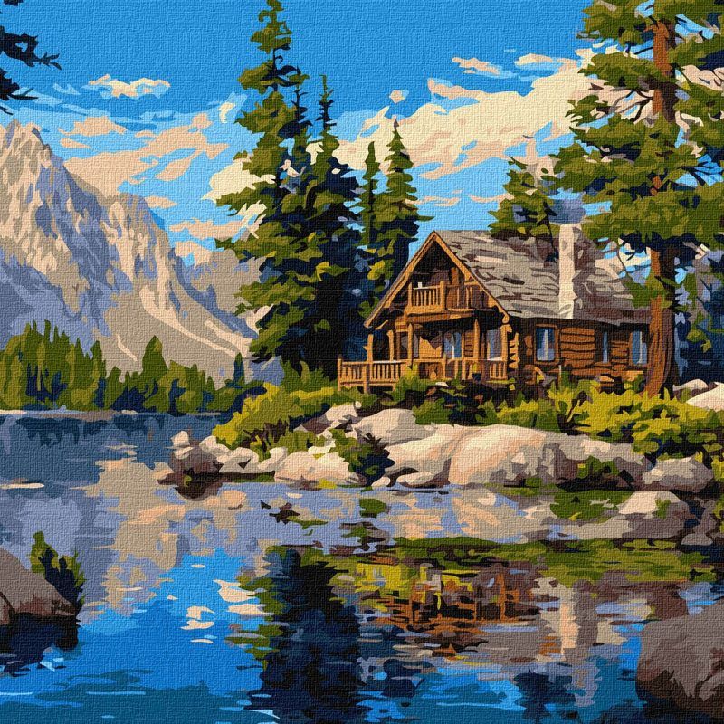 Picturi pe numere cu Peisaje - Aerul pădurii și al vântului