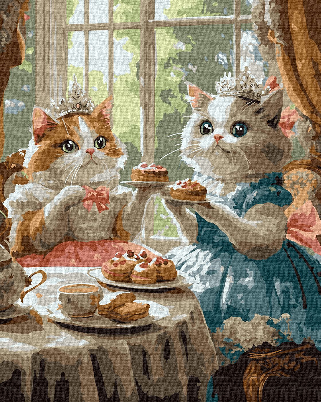Picturi pe numere cu Animale - Petrecere pompoasă