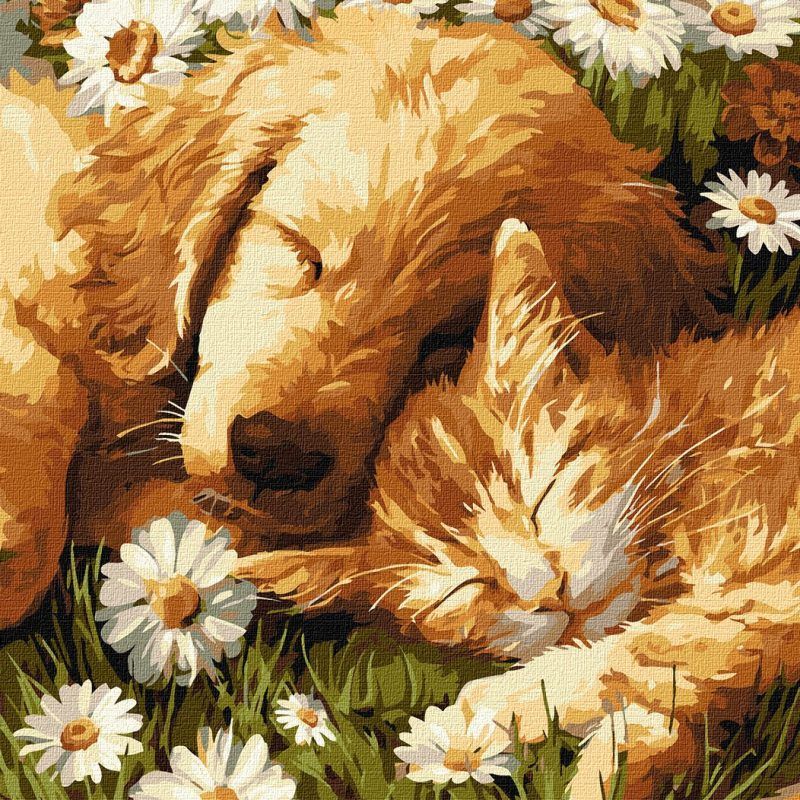 Picturi pe numere cu Animale - Petale și loialitate