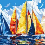 - Regata colorată