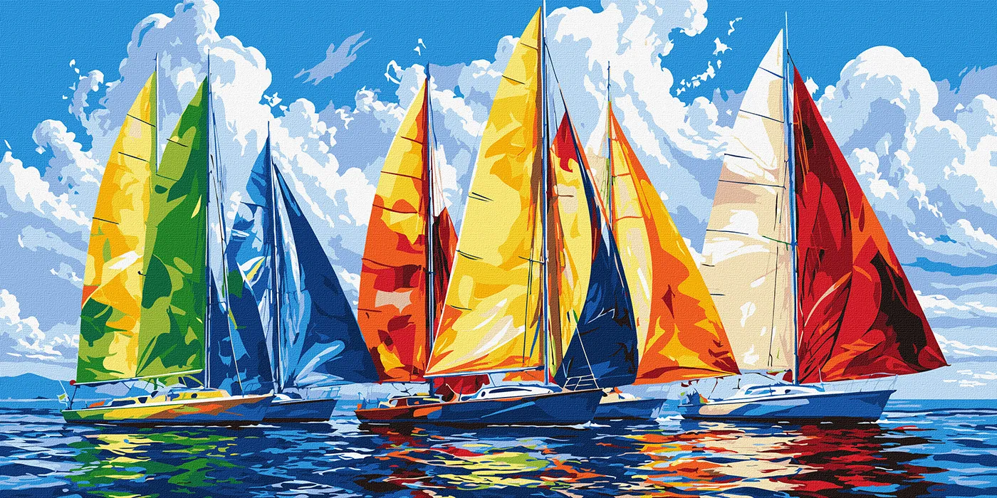 Regata colorată