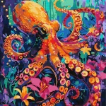 - Octopus colorat